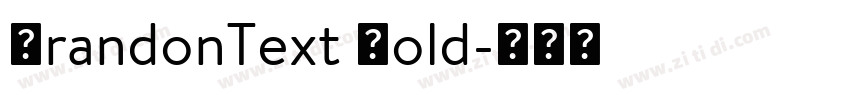BrandonText Bold字体转换
